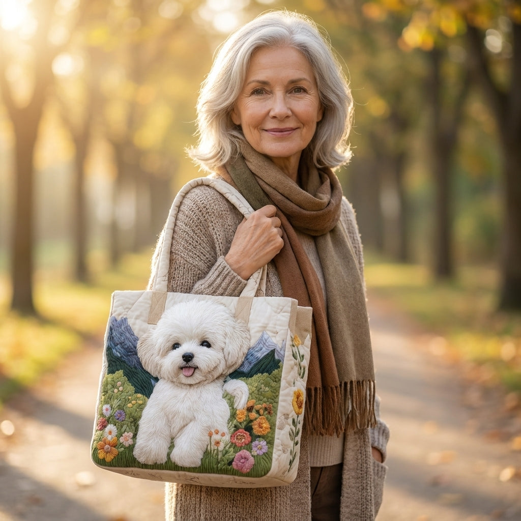 Artisan Quilted Bag - Enchanted Dog — lifestyle