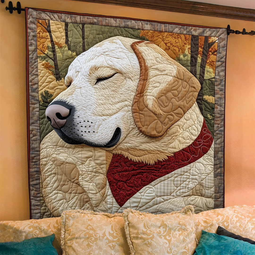 Fetch in the Fields Quilted Blanket