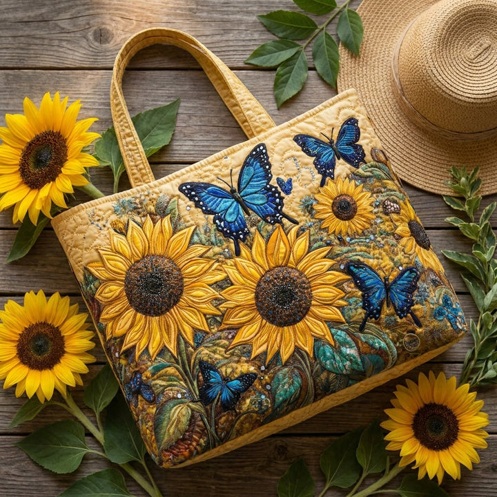 Artisan Bag - Sunflowers and Blue Butterflies — styled