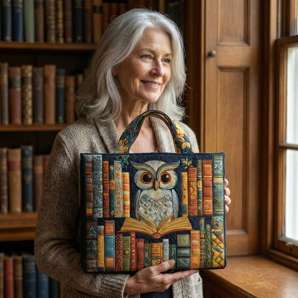 Artisan Tote - Owl and Vintage Books — lifestyle