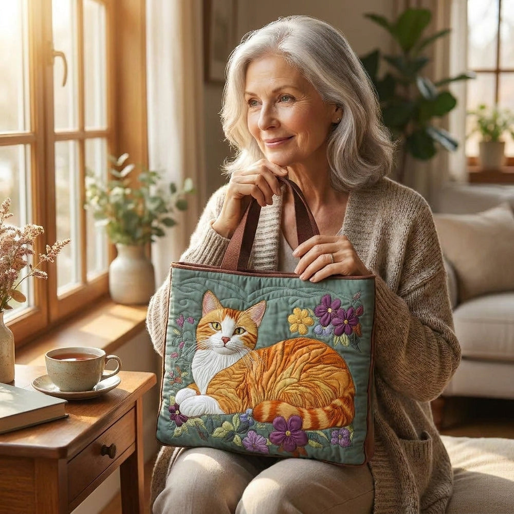 Artisanal Bag - Orange Cat — lifestyle