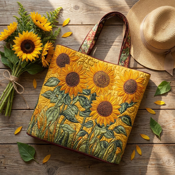 Classic Quilted Bag - Sunflowers — styled