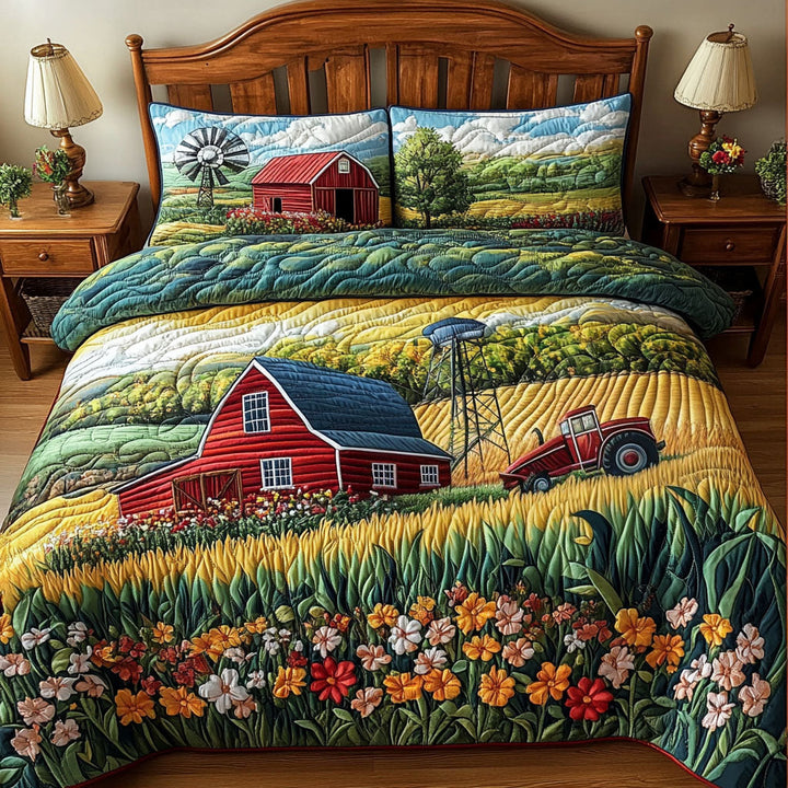 Farm 3-Piece Quilted Bedding Set