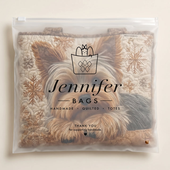 Artisanal Bag - Adorable Yorkshire — packaged in its branded Jennifer Bags pouch