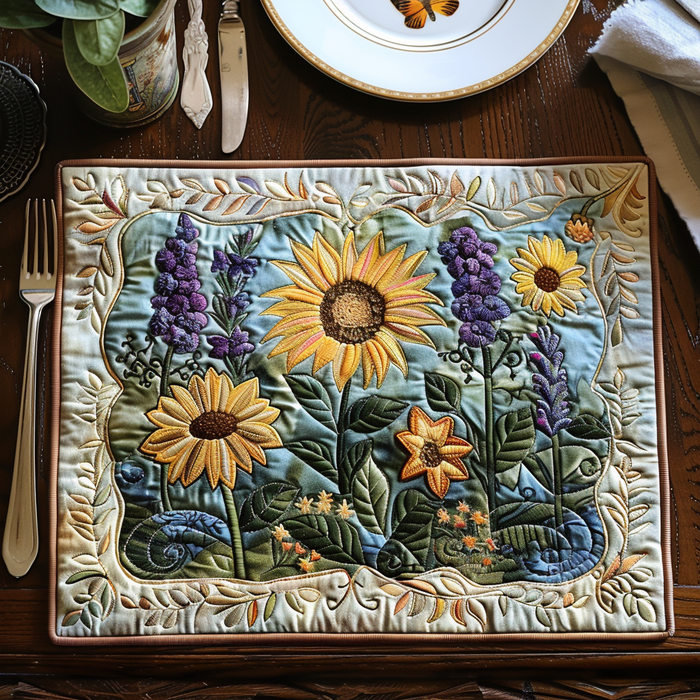 Blooming Garden Quilted Place Mat