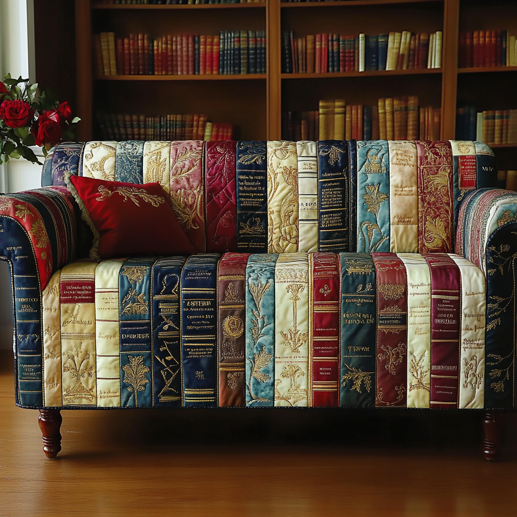 Reading Quilted Sofa Cover