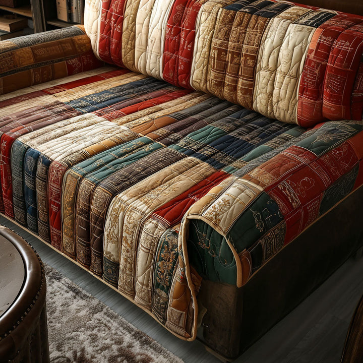 Book Nook Comfort Quilted Sofa Cover