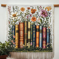 Botanical Book Haven Woven Sofa Blanket