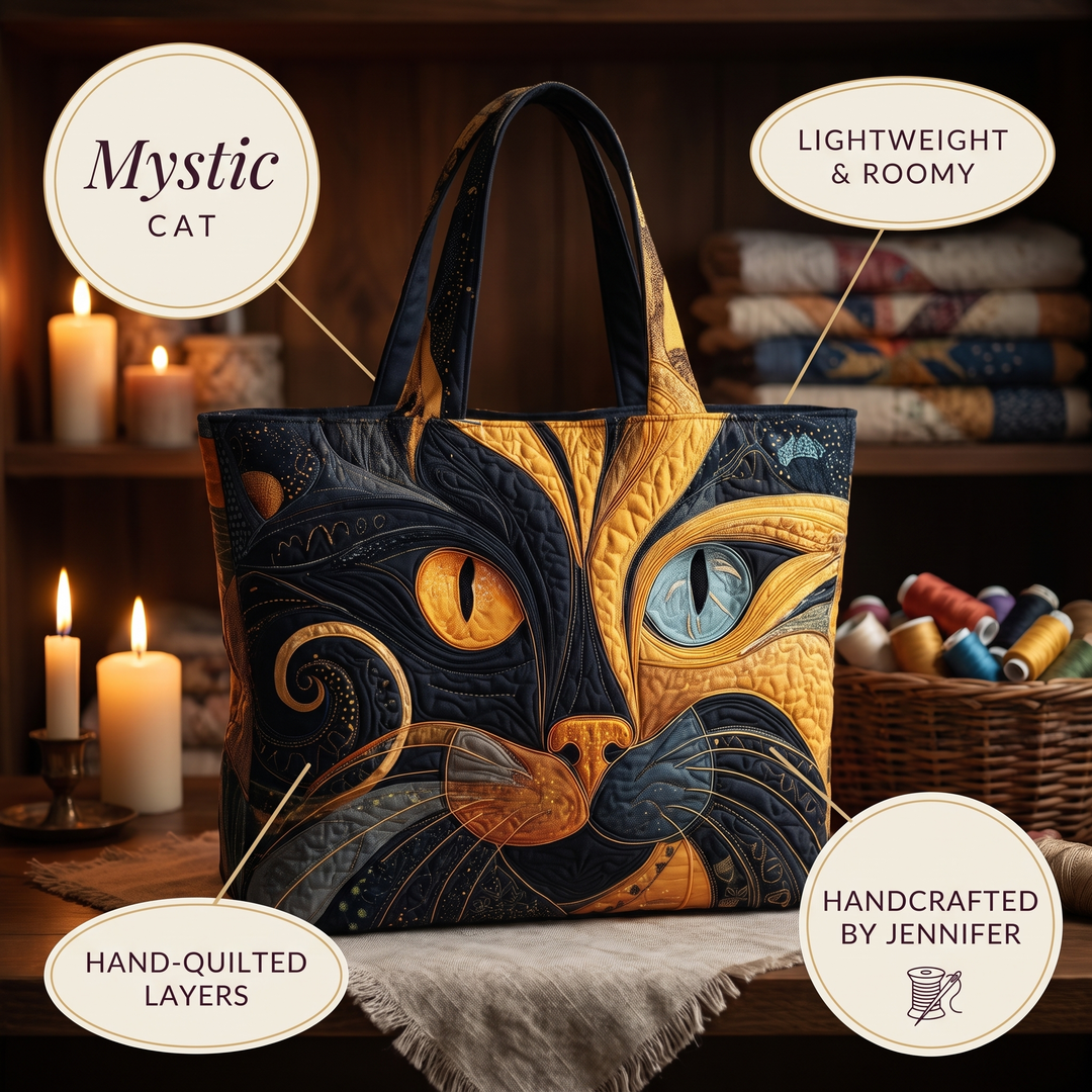 Artisanal Bag - Mystic Cat — details