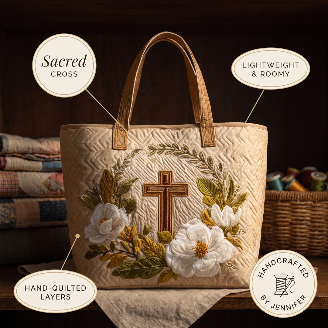 Artisanal Bag - Sacred Cross — details