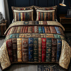 Vintage Books 3-Piece Quilted Bedding Set 4