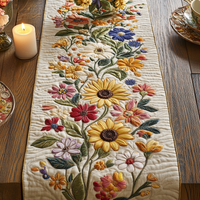 Colorful Garden Quilted Table Runner
