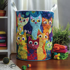 Cat Quilted Laundry Basket 3