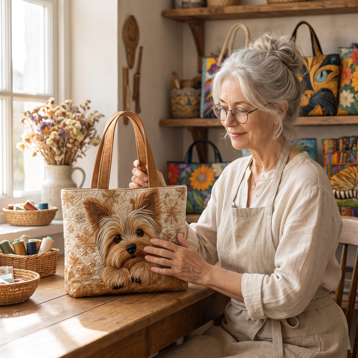 Artisanal Bag - Adorable Yorkshire — handcrafted by Jennifer