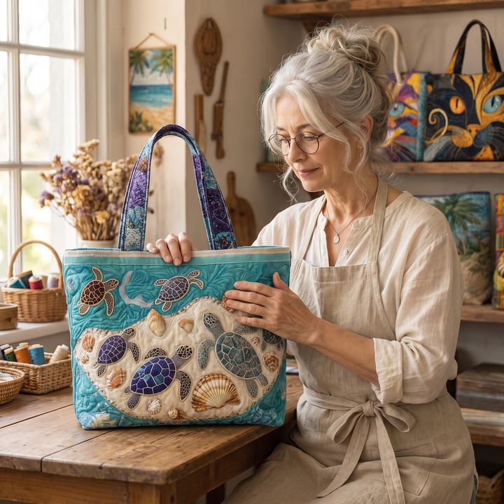 Artisanal Bag - Turtle Love — handcrafted by Jennifer