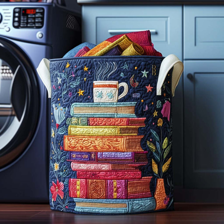 Reading Quilted Laundry Basket