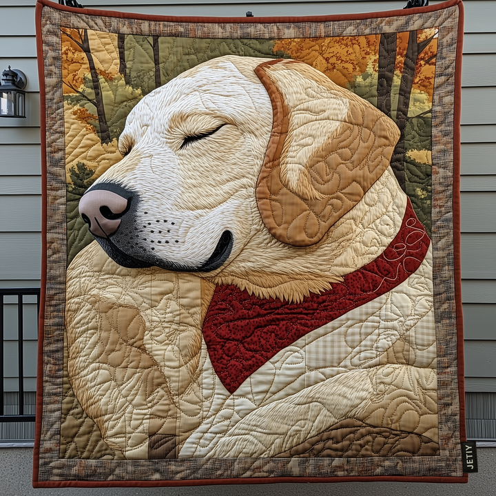 Fetch in the Fields Quilted Blanket