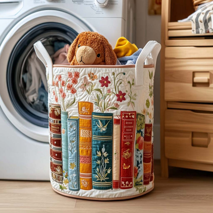 Reading Quilted Laundry Basket