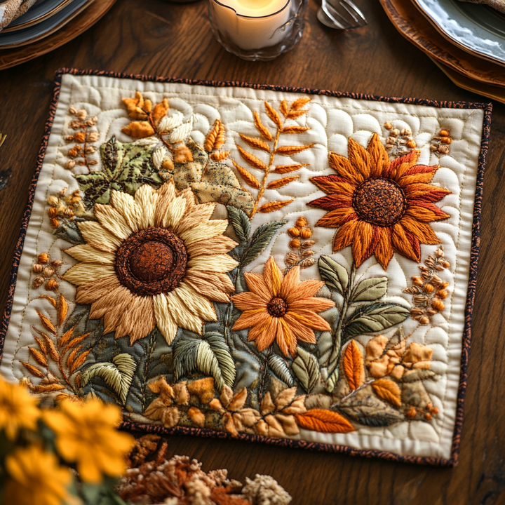 Field of Joy Quilted Place Mat
