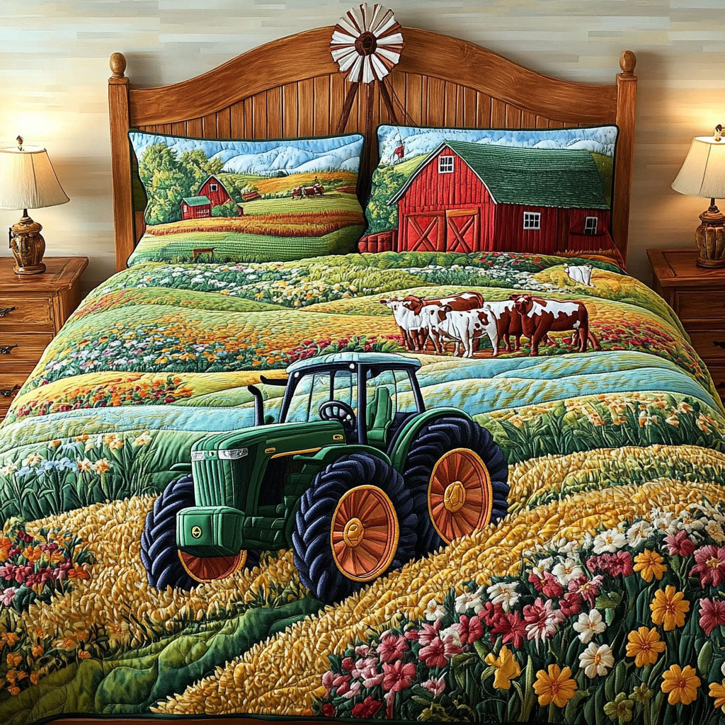 Farm 3-Piece Quilted Bedding Set
