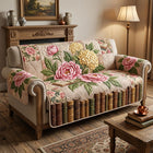 Garden Books Quilted Sofa Cover 1