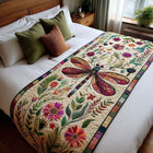 Dragonfly Quilted Bed Runner 4