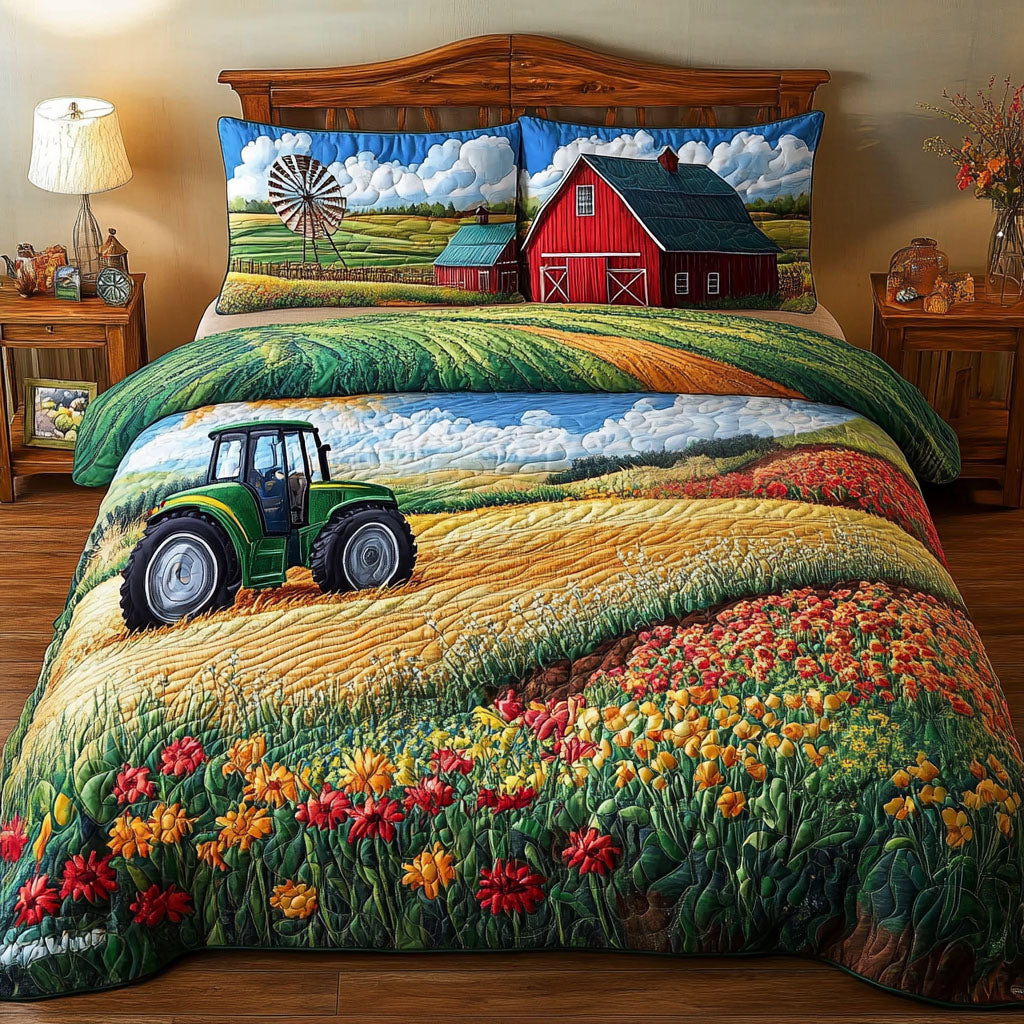 Farm 3-Piece Quilted Bedding Set