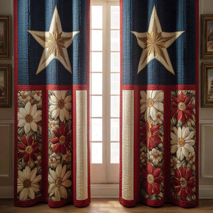 Heritage Bloom Quilted Curtains