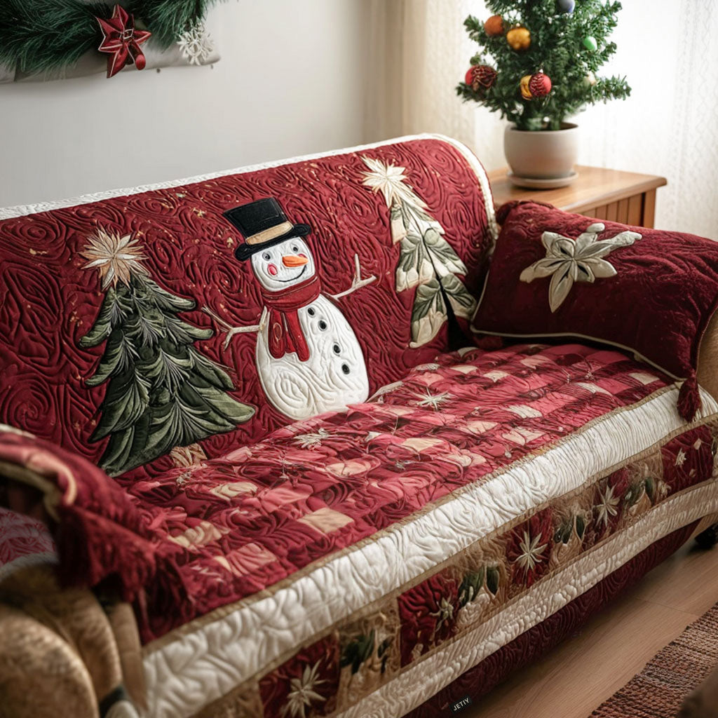 Christmas Quilted Sofa Cover