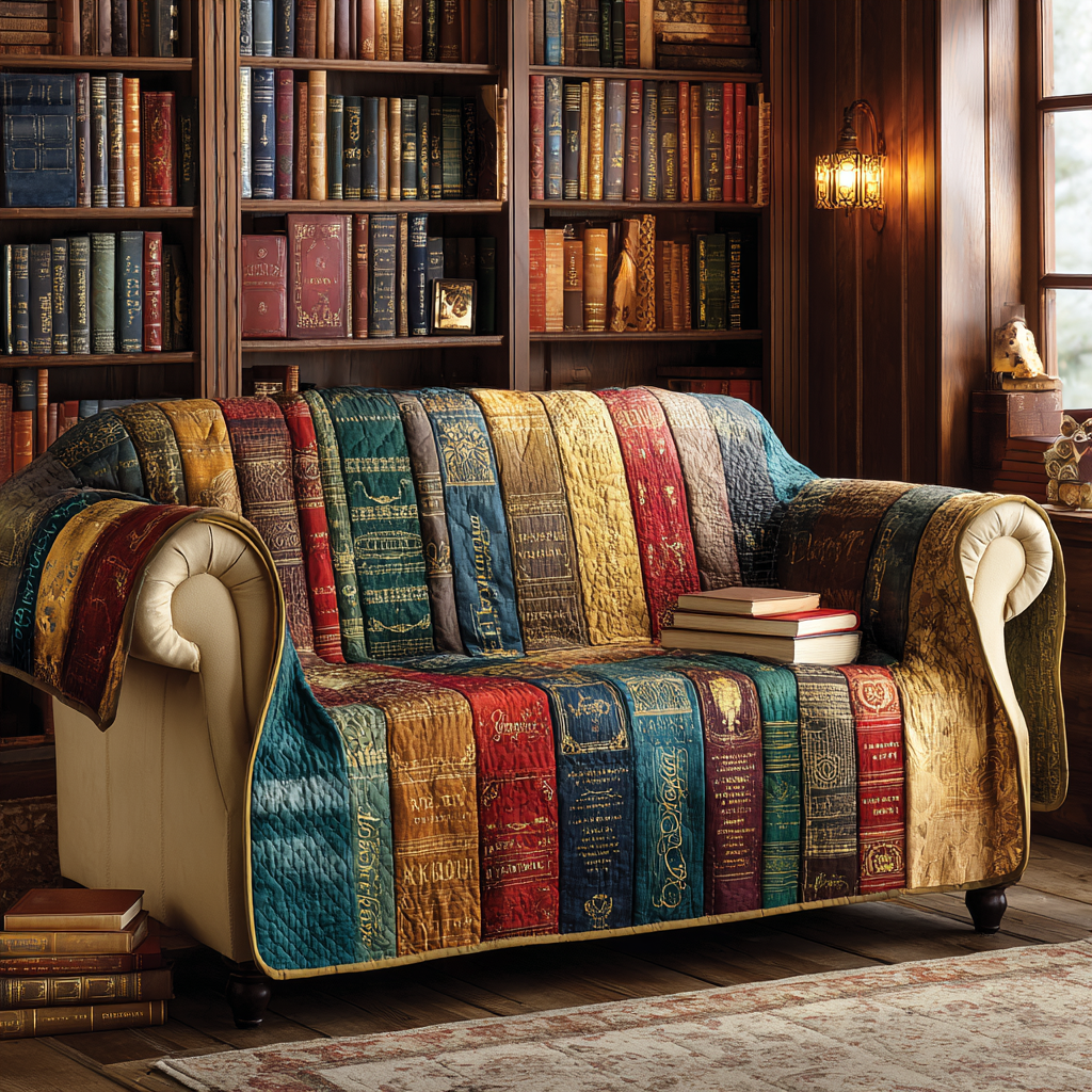 Reading Quilted Sofa Cover