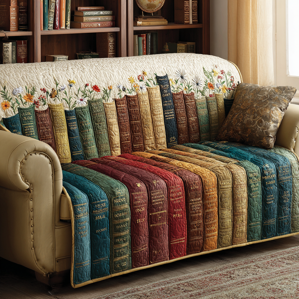 Reading Quilted Sofa Cover