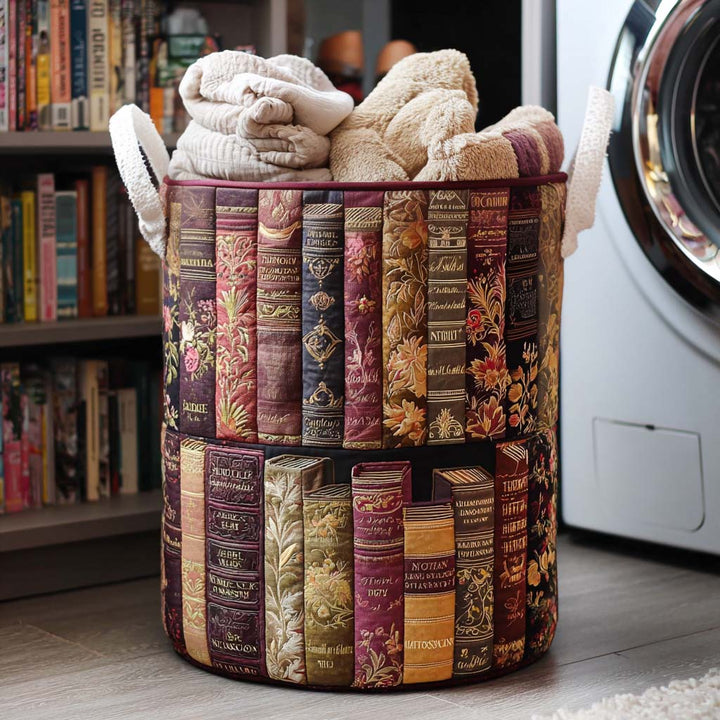 Reading Quilted Laundry Basket