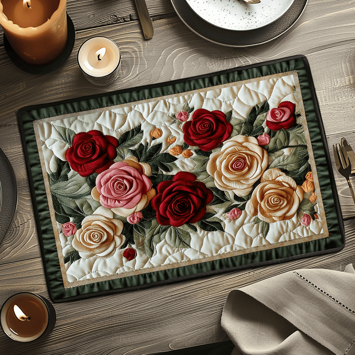 Mystic Rose Quilted Place Mat