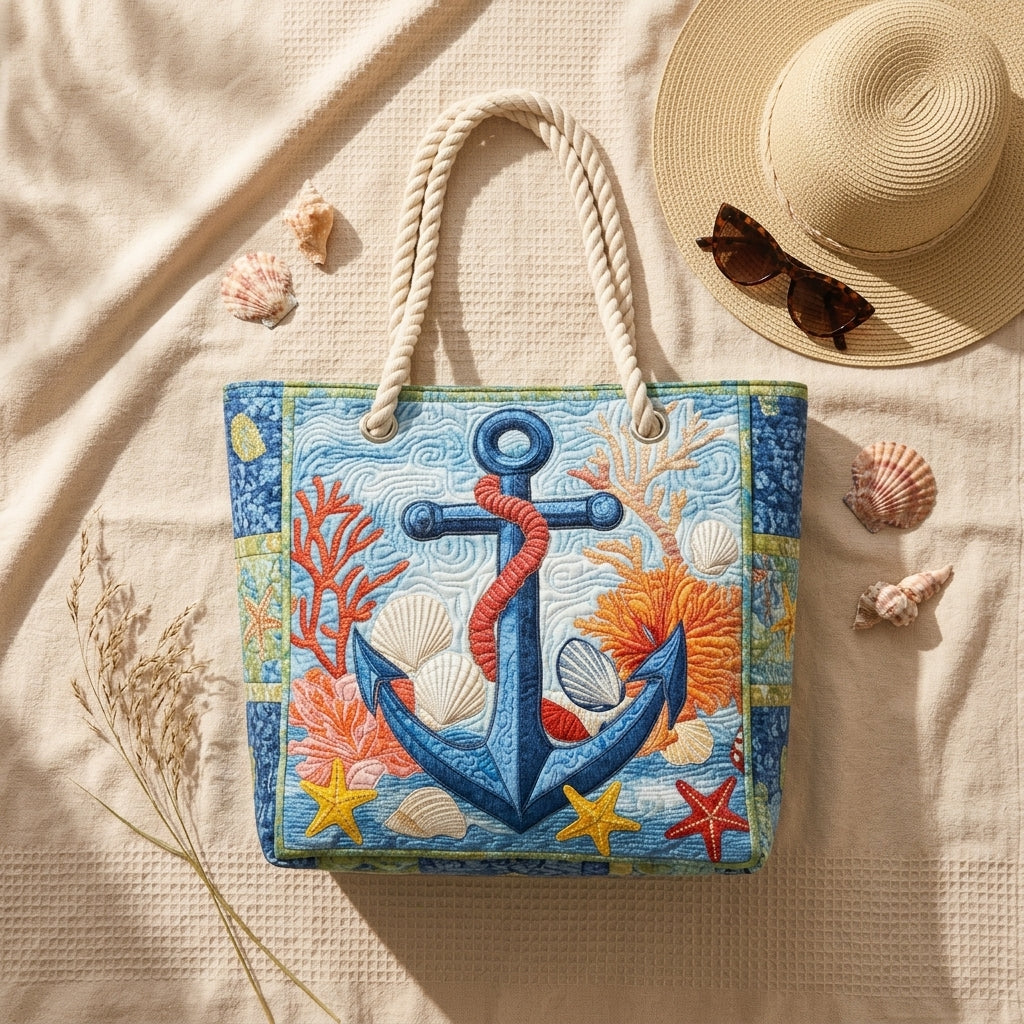Beach Bag - Nautical Anchor