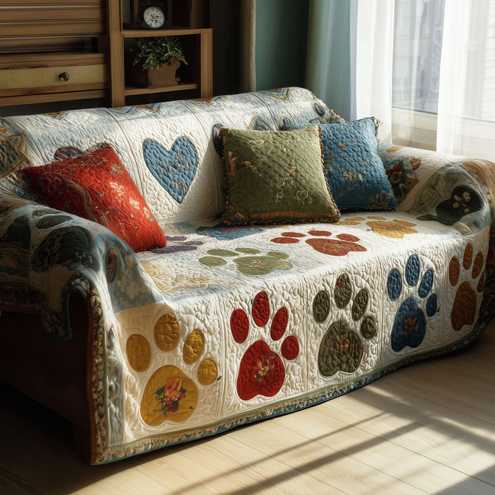 Pawful Comfort Quilted Sofa Cover