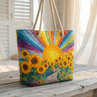Beach Bag - Rainbow Sun 1