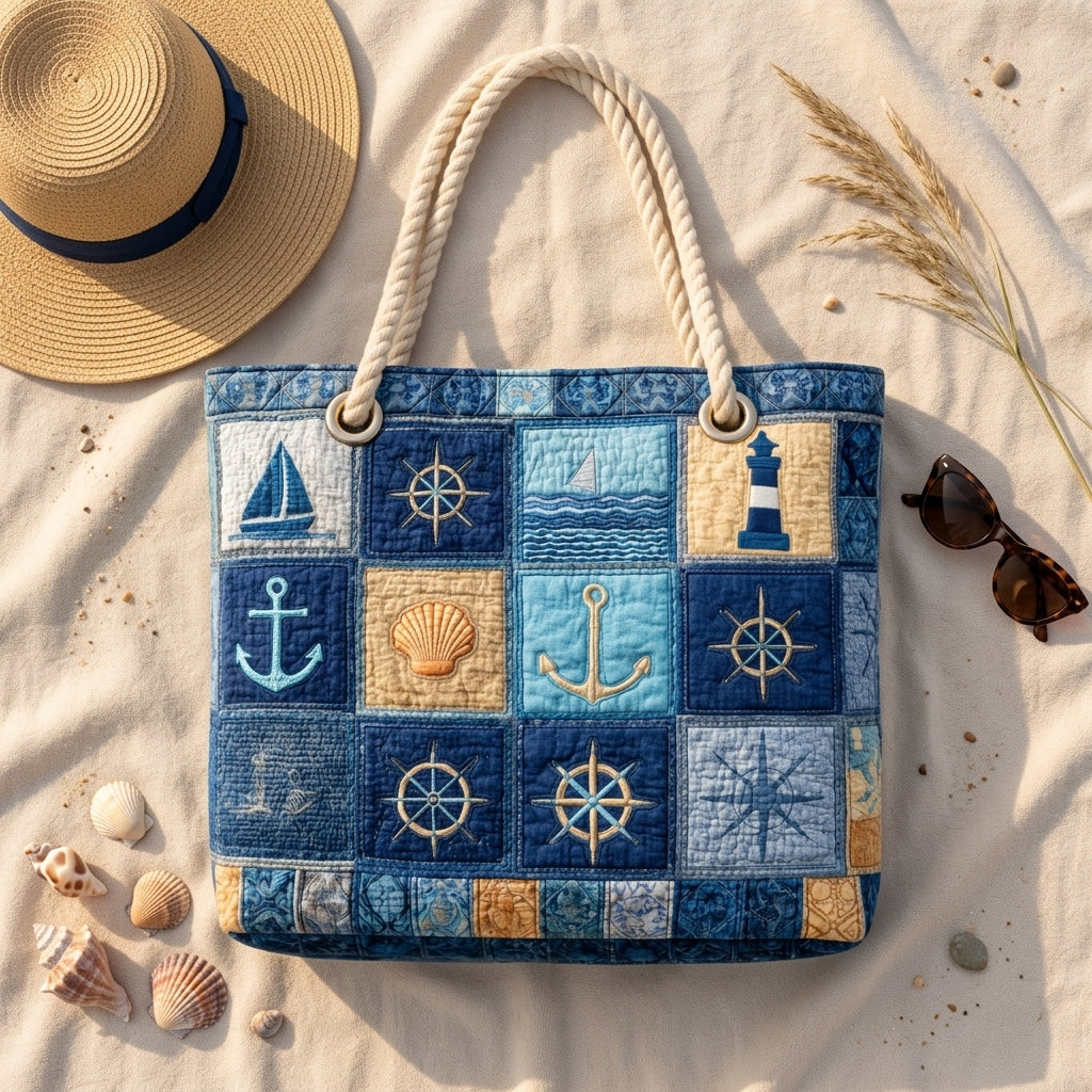 Beach Bag - Nautical Blue