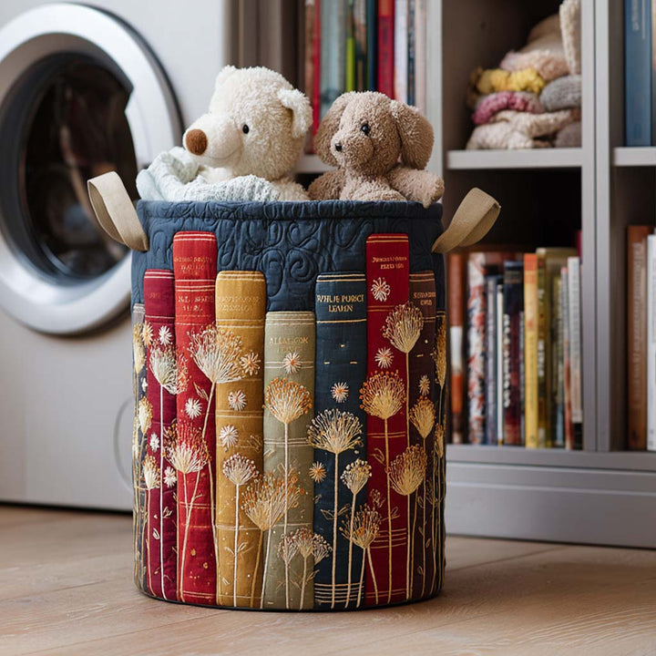 Reading Quilted Laundry Basket