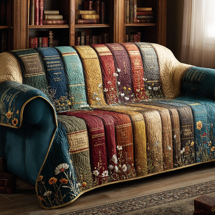 Reading Quilted Sofa Cover