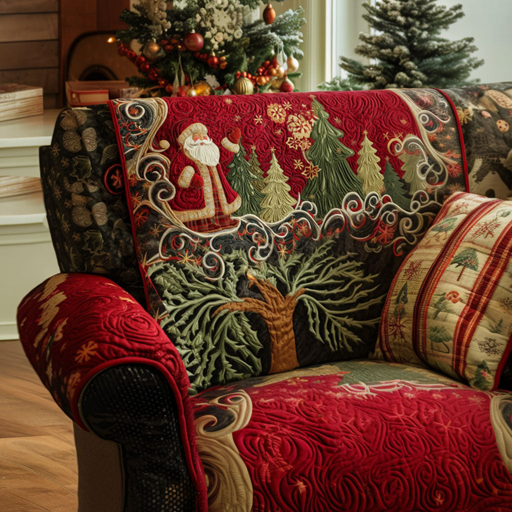 Christmas Quilted Sofa Cover