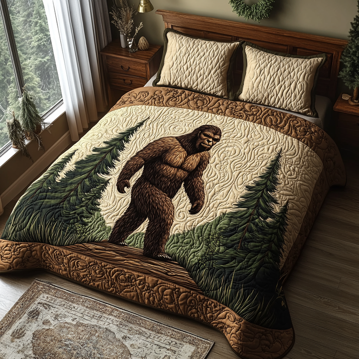 Forest v2 3-Piece Quilted Bedding Set