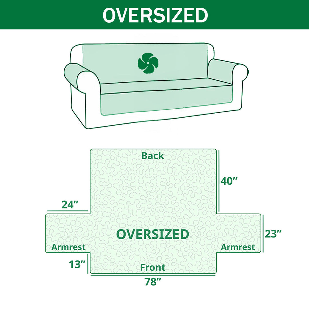 Daisy Valley Quilted Sofa Cover