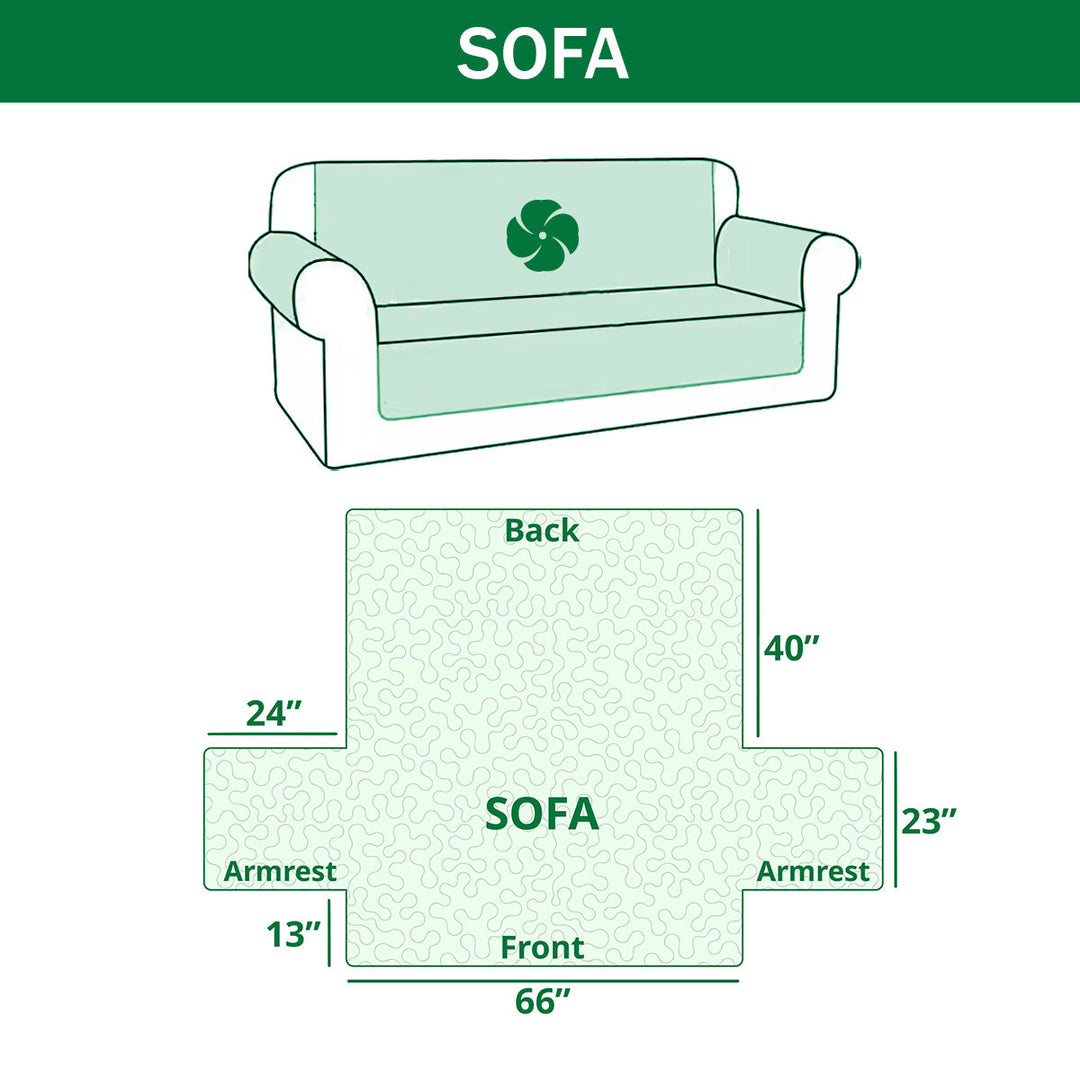 Rustic Paw Charm Quilted Sofa Cover