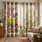 Spring Wildflowers Quilted Curtains 1
