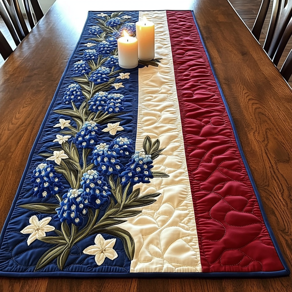 Texas Pride Quilted Table Runner