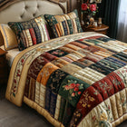 Vintage Books 3-Piece Quilted Bedding Set 1