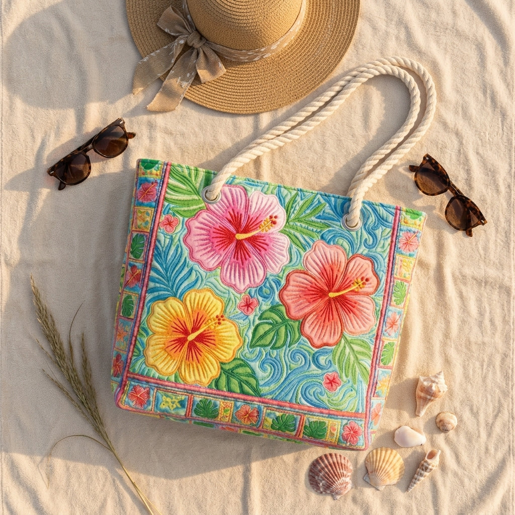 Beach Bag - Tropical Flower