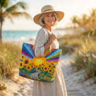 Beach Bag - Rainbow Sun 2