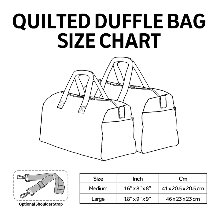 Bouncy Spaniel Quilted Duffle Bag