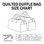 Wings and Wildflowers Quilted Duffle Bag 2